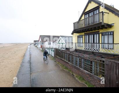 Jaywick, un fatiscente Essex località balneare Tendring vicino a Clacton-on-Sea che è stata individuata in una relazione ufficiale come gli indigenti area dell'Inghilterra. Foto Stock