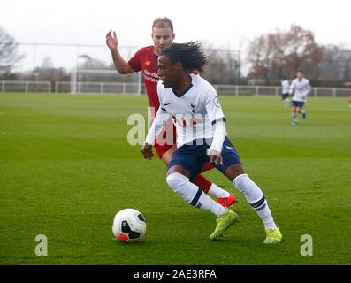 ENFIELD, Inghilterra. 06 Dicembre: Tariq cerve del Tottenham Hotspur durante la Premier League 2 tra Tottenham Hotspur e Liverpool presso la Hotspur modo, e Foto Stock