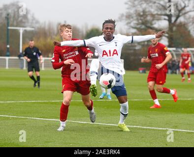 ENFIELD, Inghilterra. 06 Dicembre: Tariq cerve del Tottenham Hotspur durante la Premier League 2 tra Tottenham Hotspur e Liverpool presso la Hotspur modo, e Foto Stock