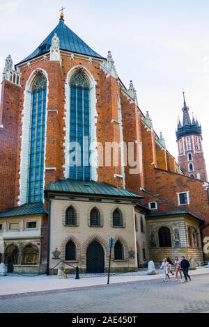 Maly Rynek Area Cracovia Polonia Unione europea Europa orientale Città Foto Stock