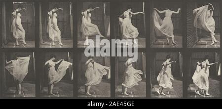 Numero piastra 188. La danza (fancy); 1887data Eadweard Muybridge, numero piastra 188 Dancing (fancy), 1887 Foto Stock