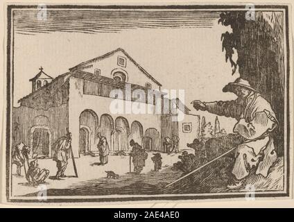 Almshouse; 1621data Edouard Eckman dopo Jacques Callot, Almshouse, 1621 Foto Stock