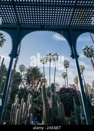 Jardin Majorelle di Marrakech, Marocco Foto Stock