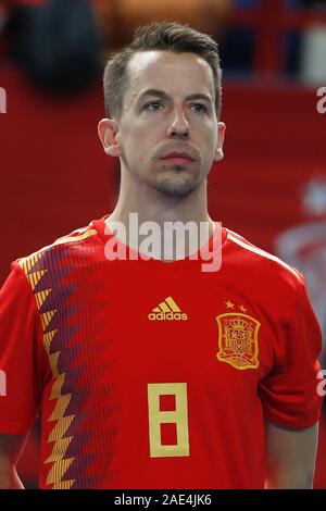 A Torrejon de Ardoz, Spagna. 3 dicembre, 2019. Lin (ESP) Futsal : internazionale amichevole tra Spagna 9-1 Giappone presso il Pabellon Muncipal Jorge Garbajosa a Torrejon de Ardoz, Spagna . Credito: Mutsu Kawamori/AFLO/Alamy Live News Foto Stock