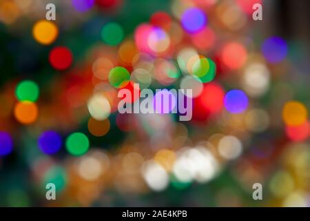 Decorazioni festive concetto astratto morbido fuoco Foto Stock