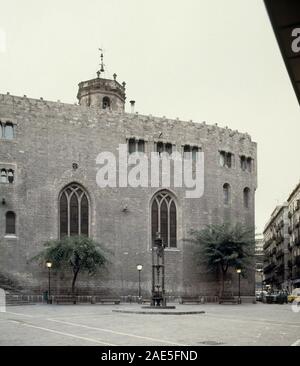 ANTIGUO Monasterio de Sant Pere de les PUELLES - SIGLO XIV - gotico catalano - RESTAURADO. Posizione: Iglesia de San Pedro de las PUELLAS. Barcellona. Spagna. Foto Stock