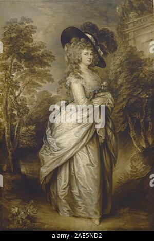 Georgiana, duchessa di Devonshire; c. 1787/1796 Gainsborough Dupont, Georgiana, duchessa di Devonshire, c 1787-1796 Foto Stock