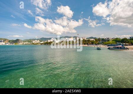 Il litorale di Santa Marta, Colombia. Foto Stock