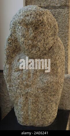 Ídolo fálico celta. Procedente de Paderne (provincia de La Coruña, Galizia). Museo Arqueológico e Histórico (Castillo de San Antón). La Coruña. La Galizia. España. Foto Stock