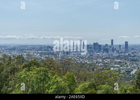 Brisbane, la capitale dello stato australiano del Queensland, è una grande città sul fiume Brisbane. Foto Stock