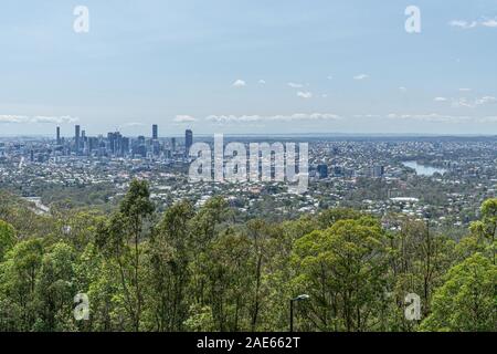 Brisbane, la capitale dello stato australiano del Queensland, è una grande città sul fiume Brisbane. Foto Stock