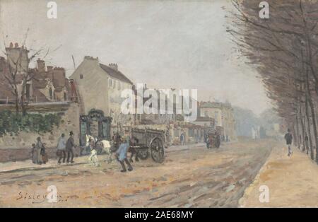 Boulevard Sandro, Argenteuil; 1872data Alfred Sisley, Boulevard Héloïse, Argenteuil, 1872 Foto Stock