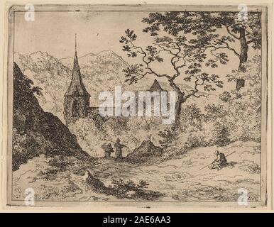 La Guglia; probabilmente c. 1645/1656 Allart van Everdingen, il Campanile, probabilmente c 1645-1656 Foto Stock