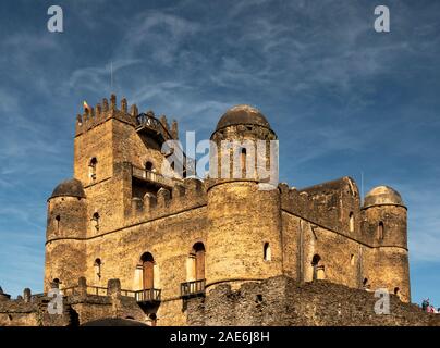 Etiopia, Amhara Region, Gondar, Fasil Ghebbi, storico royal composto, Fasilidas' Castello Foto Stock