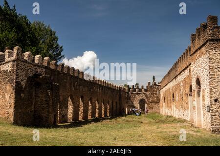 Etiopia, Amhara Region, Gondar, Fasil Ghebbi, Atse Bakaffa il castello Foto Stock