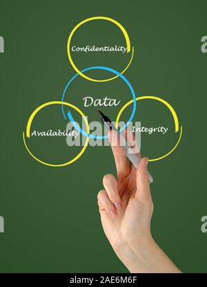 I principi della gestione dei dati Foto Stock