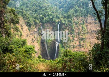 Tad Yuang cascata, Laos, in Asia. Foto Stock