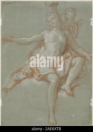 Cupido rubare Venere corona floreale; 1705/1708 Antoine Coypel, Cupido rubare Venere corona floreale, 1705-1708 Foto Stock