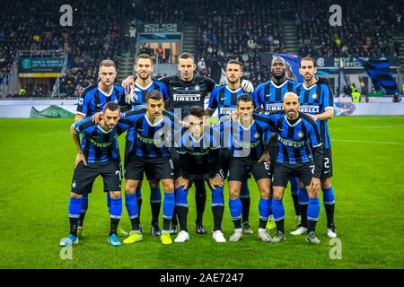 Milano, Italia. 06 Dic, 2019. fc internazionale durante Inter vs Roma, italiano di calcio di Serie A del campionato Gli uomini in Milano, Italia, Dicembre 06 2019 Credit: Indipendente Agenzia fotografica/Alamy Live News Foto Stock