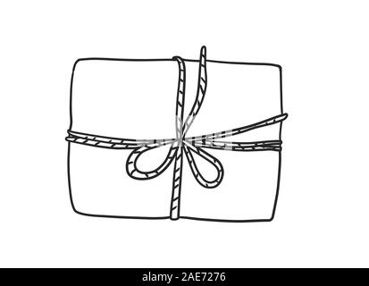 Disegnata a mano dono stravagante design della scheda Foto Stock