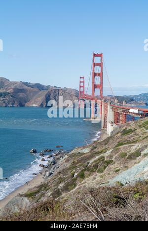 San Francisco/ Stati Uniti d'America, USA-30 Settembre 2019: vista aerea del Golden Gate si affacciano Foto Stock