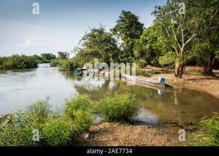 Il fiume Mekong, 4000 isole, Laos, Asia Foto Stock