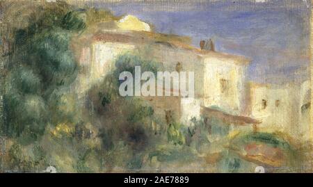 La Maison de la Poste, Cagnes; 1906/1907 Auguste Renoir, Maison de la Poste, Cagnes, 1906-1907 Foto Stock