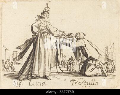 Signa. Lucia e Trastullo dopo Jacques Callot, Signa Lucia e Trastullo Foto Stock