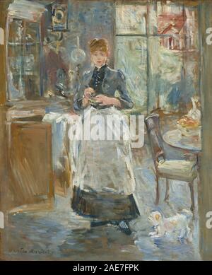 Nella sala da pranzo; 1886data di Berthe Morisot, nella sala da pranzo, 1886 Foto Stock