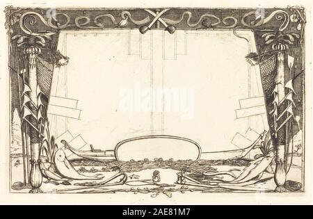 Couverture du Voyage à la nouvelle Zélande (copertura per la serie di incisioni dal titolo di un viaggio in Nuova Zelanda); 1866data Charles Meryon, Couverture du Voyage à la nouvelle Zélande (copertura per la serie di incisioni dal titolo di un viaggio in Nuova Zelanda), 1866 Foto Stock