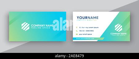 business card. design moderno dei biglietti da visita. Illustrazione Vettoriale