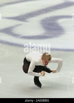 Torino, Italia. 07Th Dec, 2019. daniel grassl (junior uomini - Italia) durante l'ISU Grand Prix di Pattinaggio di Figura - Junior - Day 3, Sport su ghiaccio a Torino, Italia, 07 dicembre 2019 Credit: Indipendente Agenzia fotografica/Alamy Live News Foto Stock