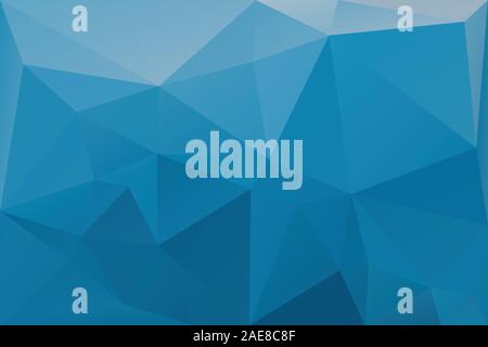 Abstract sfondo geometrico con triangoli. Vettore texture poligonale dello sfondo. Blue abstract background aziendale. EPS10 illustrazione vettoriale. Illustrazione Vettoriale