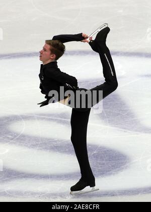 Torino, Italia, 07 dic 2019, andrei mozalev (junior uomini - Russia) durante l'ISU Grand Prix di Pattinaggio di Figura - Junior - Giorno 3 - Sport su ghiaccio - Credit: LPS/Claudio Benedetto/Alamy Live News Foto Stock