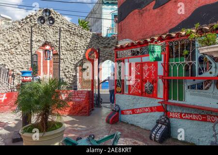 Callejón de Hamel, Havana, Cuba, America del Nord Foto Stock