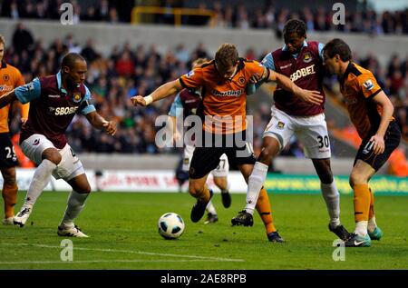 25 Settembre 2010 - Premier League Calcio - Lupi Vs West Ham - Fotografo: Paul Roberts / OneUpTop/Alamy. Foto Stock