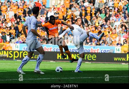 WOLVERHAMPTON, Regno Unito, 28 agosto 2010:durante il Premiership Match tra Wolverhampton Wanderers e Newcastle United at Molineux, Wolverhampton, Regno Unito. Fotografo:Paul Roberts / OneUpTop/Alamy. Foto Stock