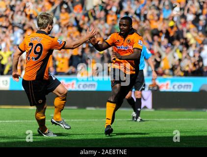 WOLVERHAMPTON, Regno Unito, 28 agosto 2010:durante il Premiership Match tra Wolverhampton Wanderers e Newcastle United at Molineux, Wolverhampton, Regno Unito. Fotografo:Paul Roberts / OneUpTop/Alamy. Foto Stock