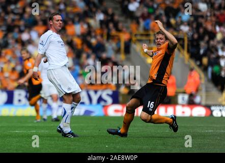 WOLVERHAMPTON, Regno Unito, 28 agosto 2010:durante il Premiership Match tra Wolverhampton Wanderers e Newcastle United at Molineux, Wolverhampton, Regno Unito. Fotografo:Paul Roberts / OneUpTop/Alamy. Foto Stock