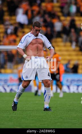 WOLVERHAMPTON, Regno Unito, 28 agosto 2010:durante il Premiership Match tra Wolverhampton Wanderers e Newcastle United at Molineux, Wolverhampton, Regno Unito. Fotografo:Paul Roberts / OneUpTop/Alamy. Foto Stock