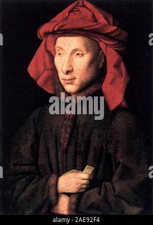 Giovanni di Nicolao Arnolfini, ritratto di Jan van Eyck 1438 Foto Stock