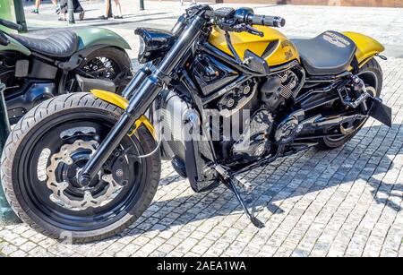 Harley Davidson VRSC Night Rod moto speciale a Praga Repubblica Ceca. Foto Stock