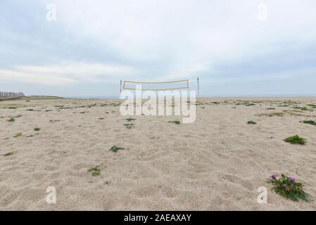 Paesaggi costieri in Póvoa de Varzim, il nord del Portogallo. Foto Stock