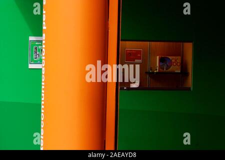 Luminose Car Park, Barcellona, Spagna Foto Stock