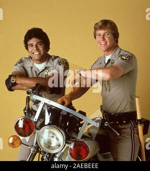 ERIK ESTRADA e Larry WILCOX in chip (1977), diretto da GORDON HESSLER. Credito: MGM TELEVISIONE / Album Foto Stock