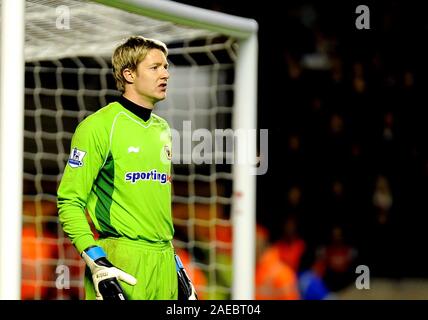 11 aprile 2012. Calcio - Premiership - Wolverhampton Wanderers vs Arsenal. Wayne Hennessey di lupi. Fotografo: Paolo Roberts/Oneuptop/Alamy. Foto Stock