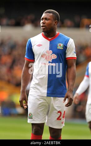 Il 10 marzo 2012. Calcio - Premiership - Wolverhampton Wanderers Vs Blackburn Rovers. Yakubu di Blackburn Rovers. Fotografo: Paolo Roberts/Oneuptop/Alamy. Foto Stock