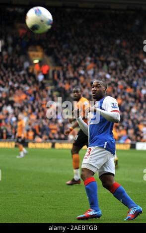 Il 10 marzo 2012. Calcio - Premiership - Wolverhampton Wanderers Vs Blackburn Rovers. Junior Hoilett di Blackburn Rovers. Fotografo: Paolo Roberts/Oneuptop/Alamy. Foto Stock