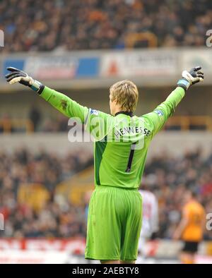 Il 28 gennaio 2012. Calcio - Premiership - Wolverhampton Wanderers Vs West Bromwich Albion. Wayne Hennessey di Wolverhamton Wanderers. Fotografo: Paolo Roberts/Oneuptop/Alamy. Foto Stock