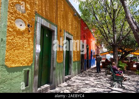 Guanajuato è una città e un comune in Messico centrale e la capitale dello stato dello stesso nome. Essa è parte del carpatica di Bajío Foto Stock